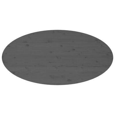 vidaXL Salongbord grå 110x55x45 cm heltre furu