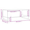 vidaXL Salongbord svart 90x50x36,5 cm konstruert tre