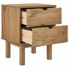 vidaXL Nattbord OTTA 45x39x57 cm heltre furu