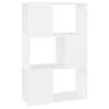 vidaXL Bokhylle/romdeler hvit 60x24x94 cm konstruert tre