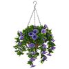 vidaXL Kunstige blomster Lilla 66 x 75 x 70 cm PE og st&aring;l