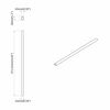 vidaXL Klesslanger 2 pcs s&oslash;lv 764 x 15 x 29 mm Aluminium Legering