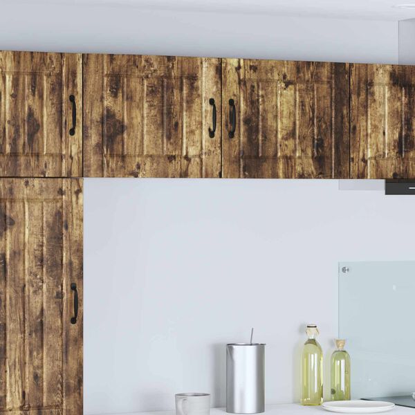 vidaXL Kj&oslash;kkenskap R&oslash;kt eik 50 x 31 x 40 cm Konstruert tre