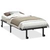 vidaXL Sengeramme uten madrass sammenleggbar svart 90x200 cm st&aring;l