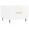 vidaXL Salongbord 2 stk høyglans hvit 50x50x40 cm konstruert tre