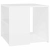 vidaXL Sidebord hvit 50x50x45 cm konstruert tre