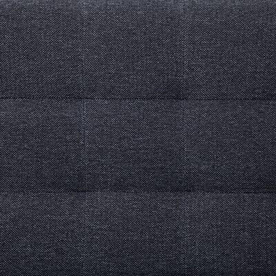 vidaXL L-formet sovesofa mørkegrå polyester