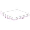 vidaXL Bordplate 50x50x2,5 cm bambus