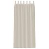 vidaXL Voile Gardin med gardiner 2 pcs sand 225 x 140 cm Polyester