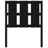 vidaXL Sengegavl svart 80,5x4x100 cm heltre furu