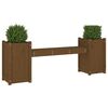 vidaXL Plantebenk honningbrun 180x36x63 cm heltre furu