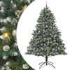 vidaXL Kunstig juletre med 300 LED gr&oslash;nn 240 cm PVC og plast og st&aring;l