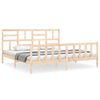 vidaXL Sengeramme med madrass 200x200 cm heltre furu