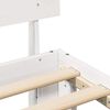 vidaXL Sengestamme med hodegjerde Hvit 90 x 200 cm Massiv furu