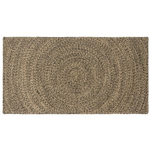 vidaXL Omr&aring;deteppet Naturlig og svart 60 x 110 cm Jute