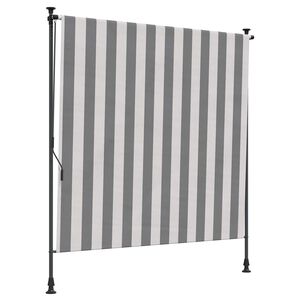 vidaXL Utend&oslash;rs Rullegardin Antrasitt og Hvit 100 x 270 cm
