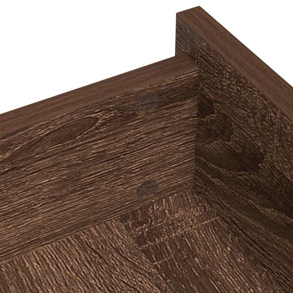 vidaXL Klebende skrue deksel 12 pcs Brun Eik &Oslash; 20 x 0,5 mm