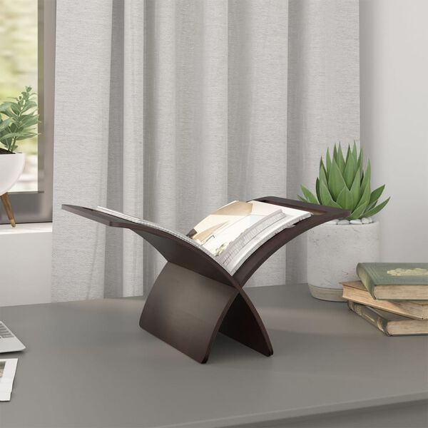 vidaXL Magasin trestativ gulvstående brun