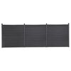 vidaXL Gjerdepanelsett gr&aring; 526x186 cm WPC