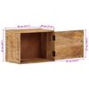 vidaXL Vegghengt nattbord 40x30x25 cm heltre mango