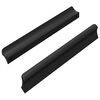 vidaXL H&aring;ndtak 2 stk. Svart 106 x 7,4 x 15,5 mm Aluminium
