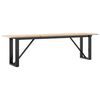 vidaXL Salongbord O-ramme 160x40x45 cm heltre furu og st&aring;l