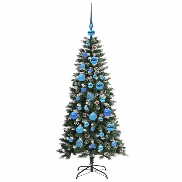 vidaXL Kunstig juletre grønn 50 x 50 x 120 cm PVC og plast og stål