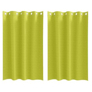 vidaXL M&oslash;rkleggende Gardiner med Ringer 2 pcs gr&oslash;nn 175 x 140 cm