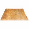 vidaXL Bordplate 100x60x2,5 cm naturlig kant heltre mango