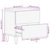 vidaXL Nattbord 2 stk 40x33,5x46 cm heltre mango