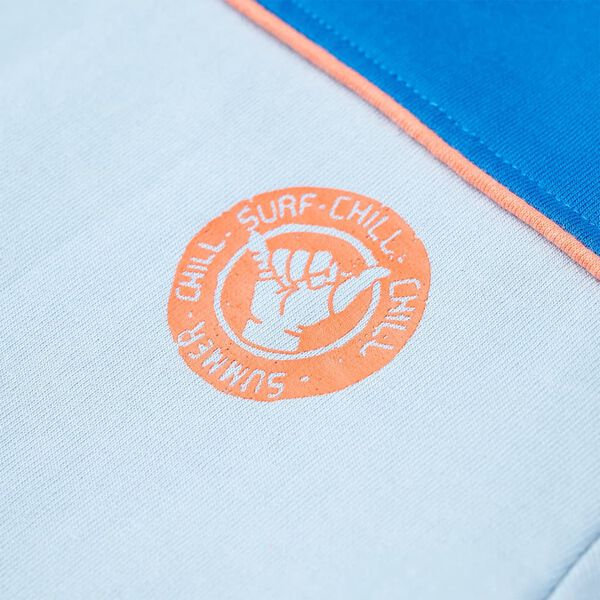 Barnegenser knallbl&aring; og lysebl&aring; 140