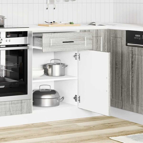 vidaXL Kjøkken underskap Porto grå sonoma konstruert tre