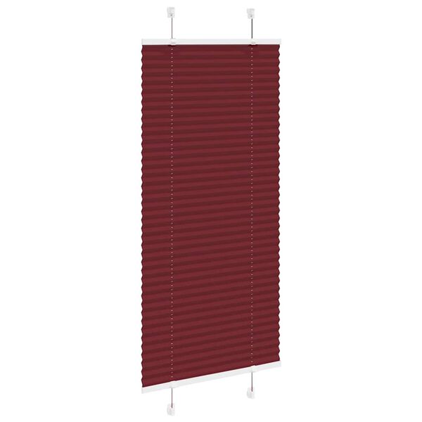 vidaXL Pliss&eacute;gardin Bordeaux R&oslash;d 60x100 cm Stoff Bredde 59,4 cm
