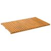 vidaXL Badematte Ensfarget Brun 80 x 50 cm Solid akasietre
