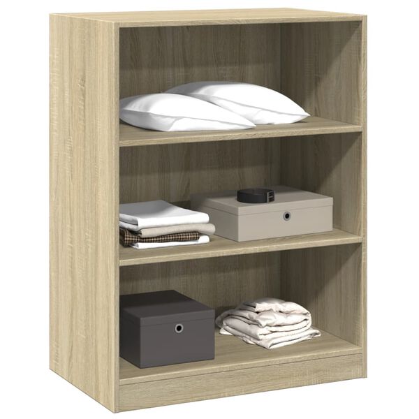 vidaXL Garderobe sonoma eik 77x48x102 cm konstruert tre