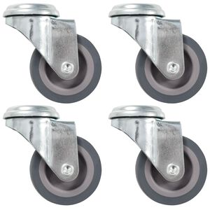 vidaXL Svinghjul med bolthull 4 stk 50 mm