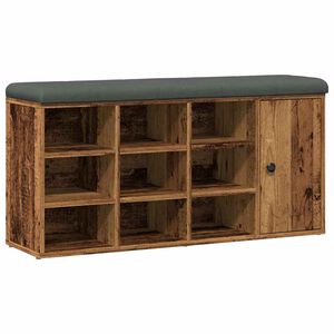vidaXL Skobenk gammelt tre 102x32x50 cm konstruert tre