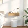vidaXL Vegghylle med skuffer artisian eik 60x26,5x15 cm konstruert tre