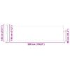 vidaXL Uttrekkbar sidemarkise 140x500 cm r&oslash;d