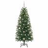 vidaXL Kunstig juletre med 150 LED med stativ gr&oslash;nn 150 cm PE og PVC