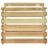 vidaXL Kompostkasse med lamelldesign 100x100x80 cm impregnert furu