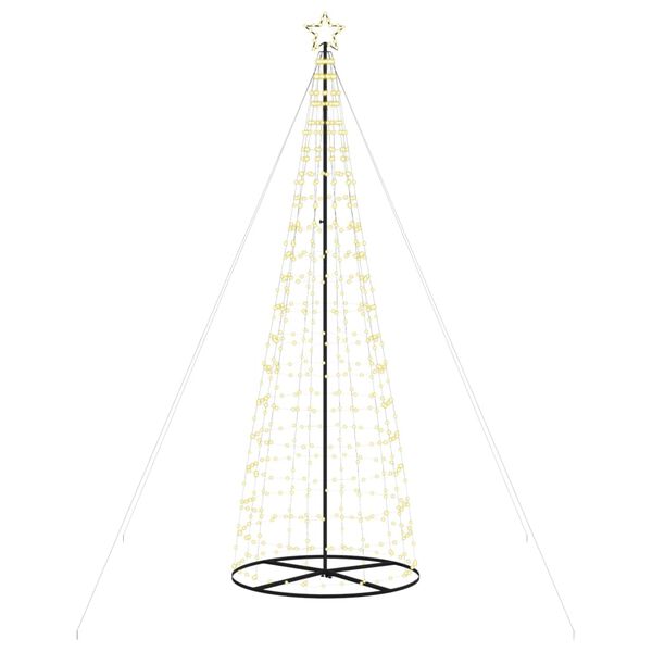 vidaXL LED-juletre 570 LED-lys varm hvit 300 cm