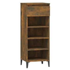 vidaXL Skohylle sonoma eik 40x36x105 cm konstruert tre