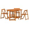 vidaXL 5 stk. Brun Solid akasietre