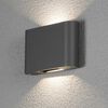 KONSTSMIDE LED-vegglampe Chieri 2x6W antrasitt