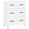 vidaXL Highboard hvit 69,5x34x180 cm konstruert tre