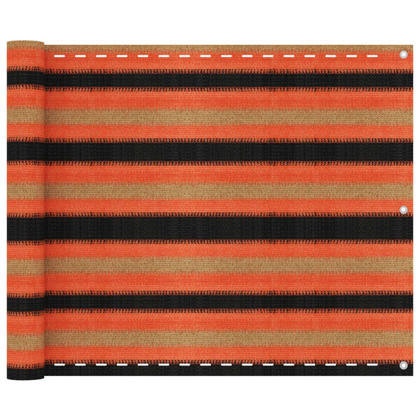 vidaXL Balkongskjerm flerfarget 75x400 cm HDPE