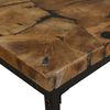 vidaXL Salongbord teak harpiks 110x60x40 cm