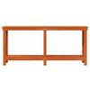 vidaXL Arbeidsbenk med hylle VoksBrun 180 x 50 x 80 cm Massiv furu