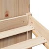 vidaXL Seng med bokhylle uten madrass 120x200 cm heltre furu